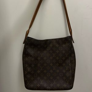 Authentic Louis Vuitton Looping GM Monogram Shoulder Bag